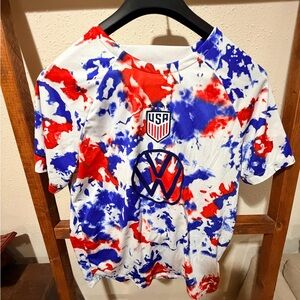 Nike Mens USA Tie-Dye Jersey - Red, Blue, White